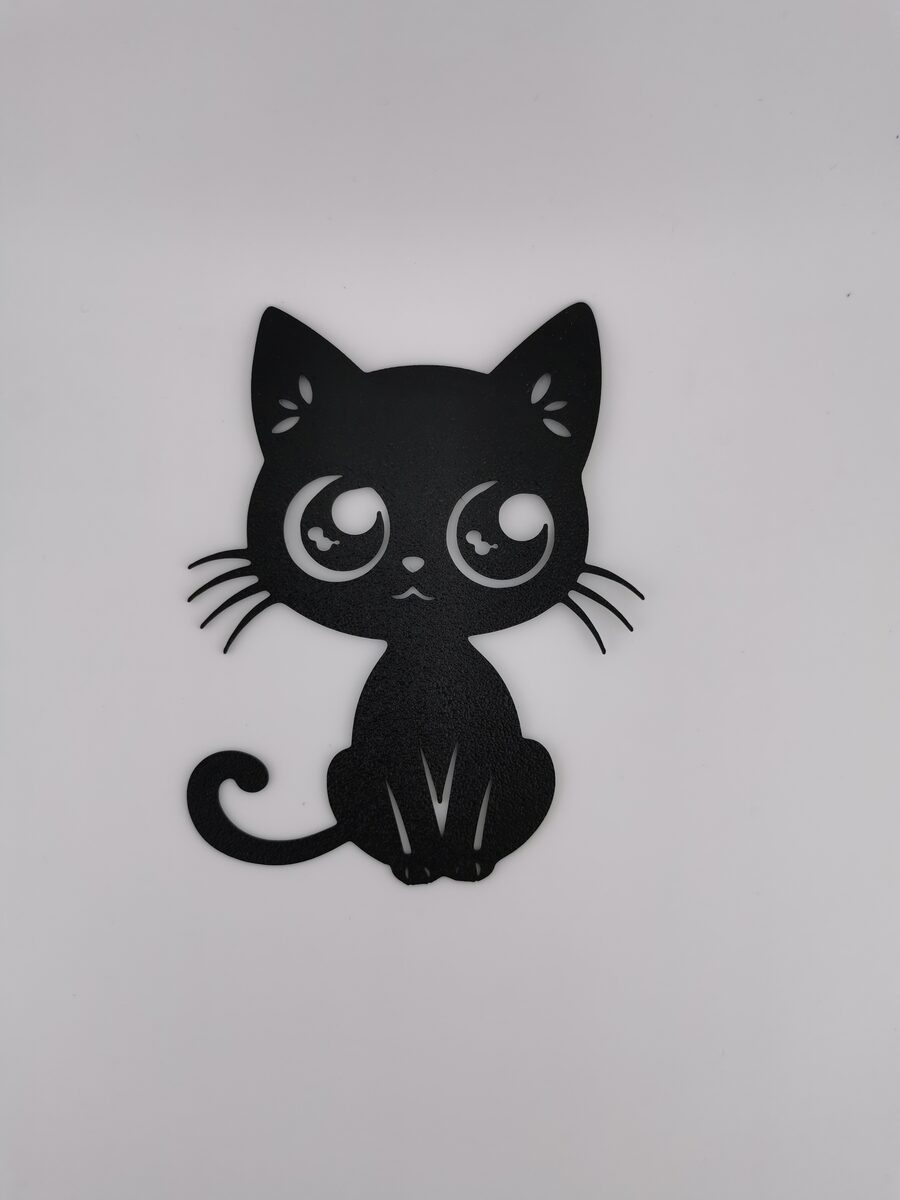 2D Cute Cartoon Cat Wall Art - thumbnail 2