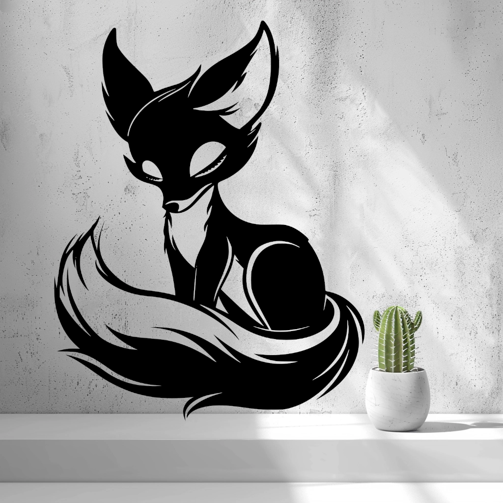 2d Cute Fox Wall Art - thumbnail 3