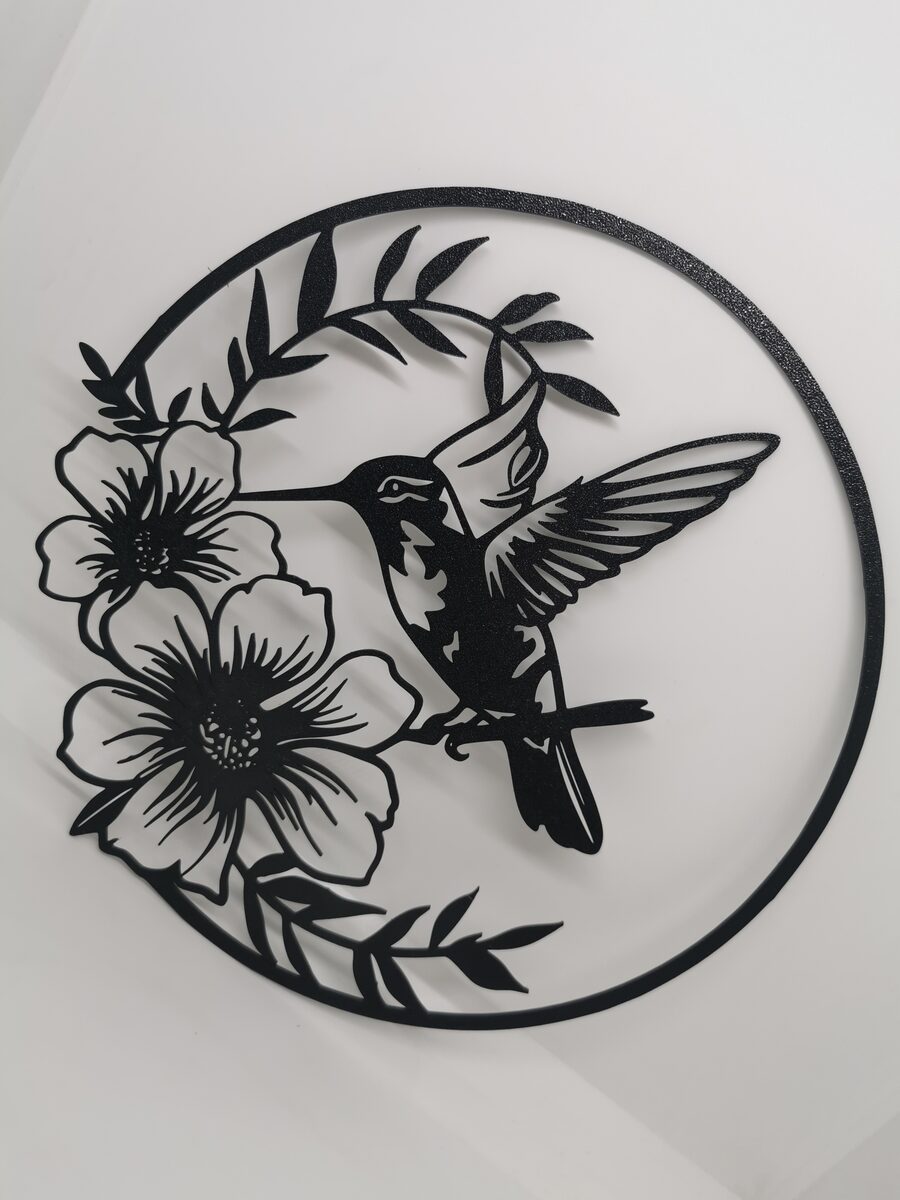 2d Hummingbird With Flowers Wall Art - thumbnail 5