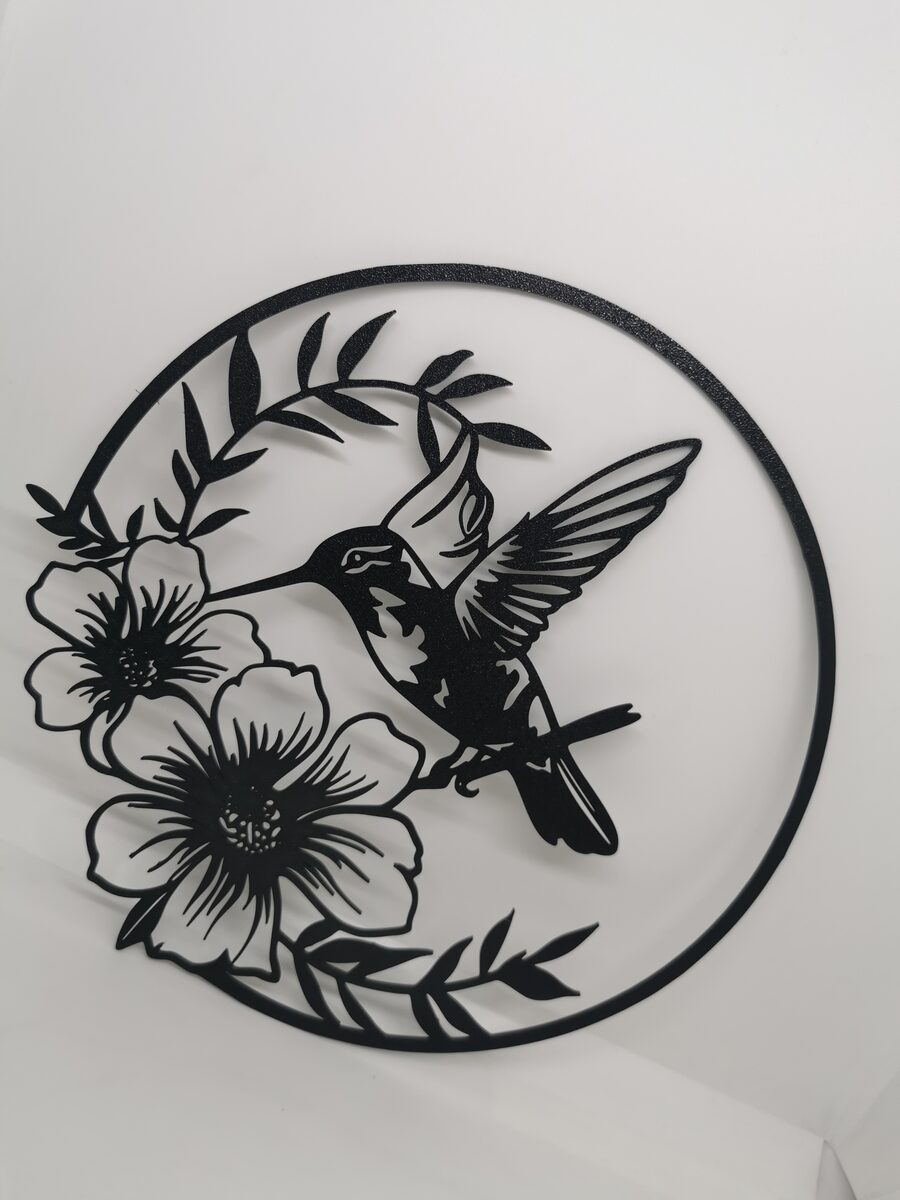 2d Hummingbird With Flowers Wall Art - thumbnail 4