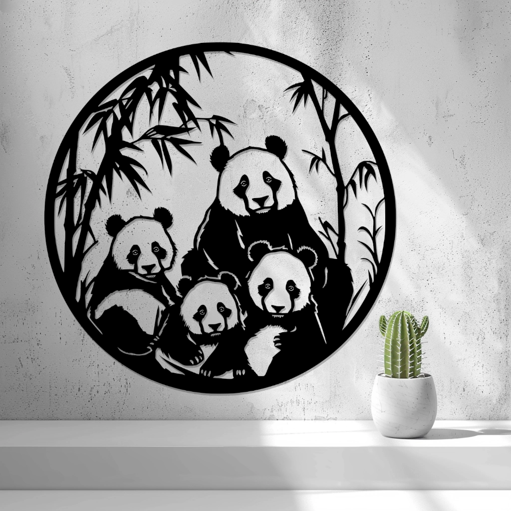 2d Pandas Wall Art - thumbnail 2