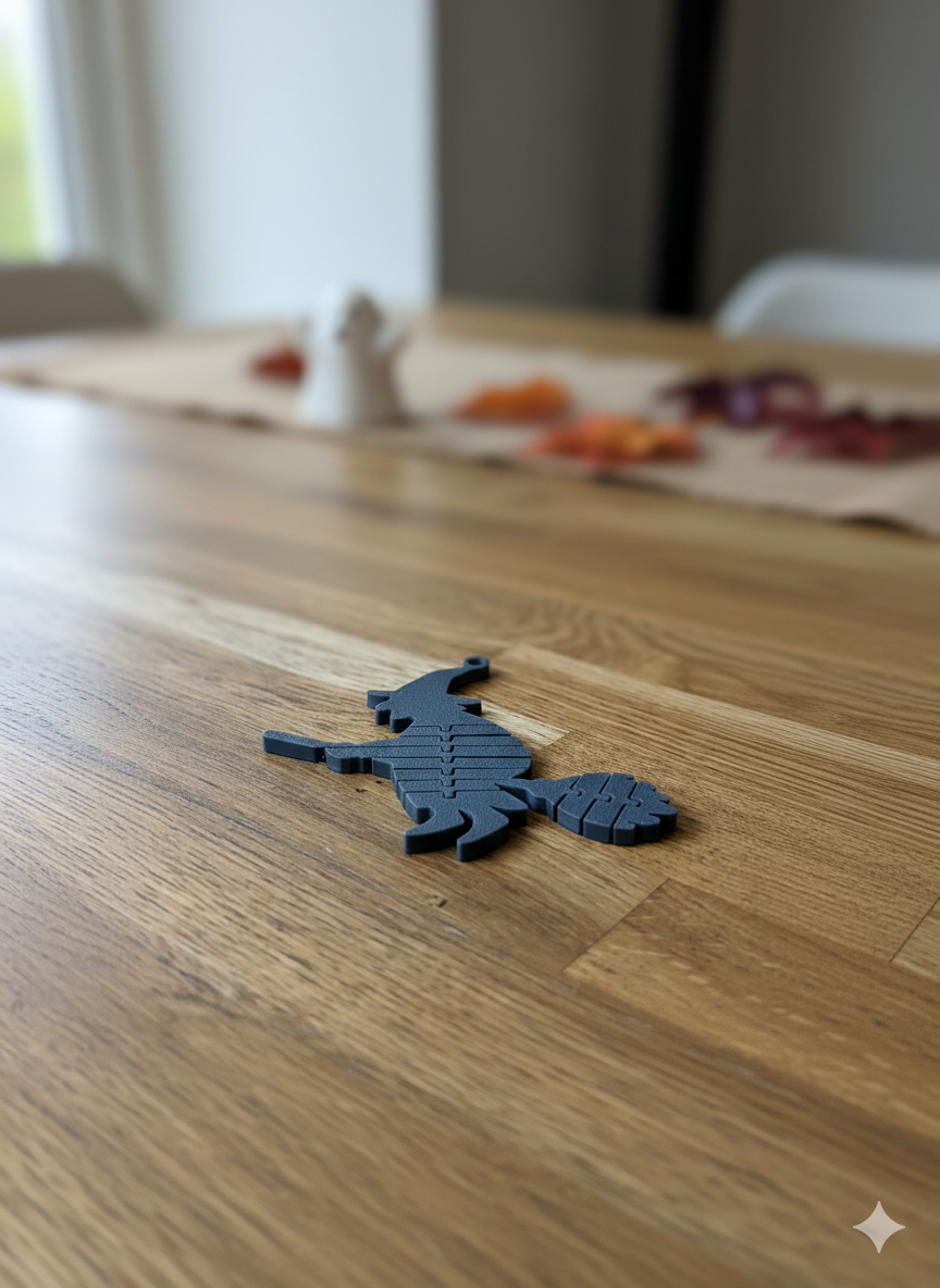 Booflex Iv – Flexi Witch On A Broom Keychain - thumbnail 6