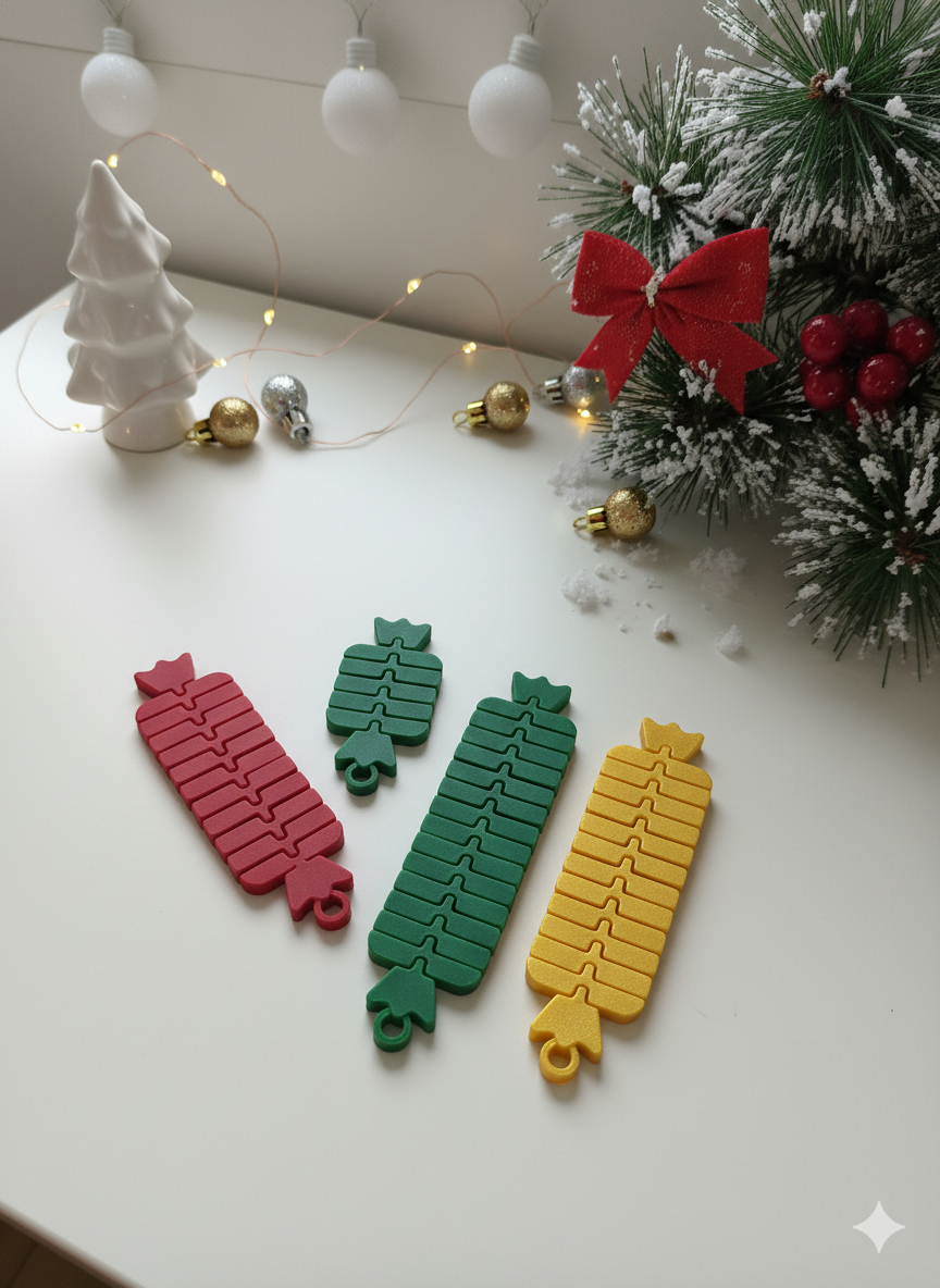 Candytrio | Flexi Christmas Candy Keychains – Set Of 3 Sizes - thumbnail 5