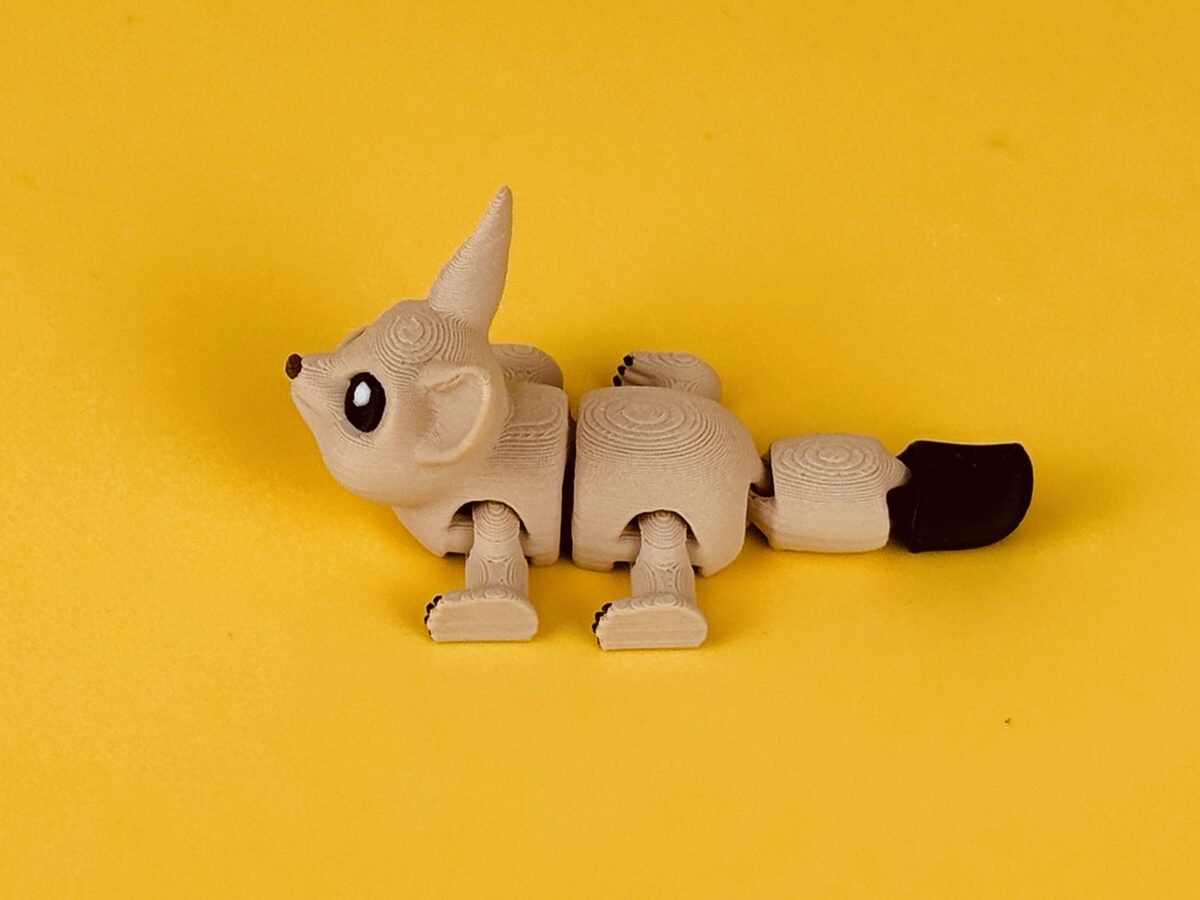 Desert Fennec Fox - Articulated Flexi Figure - thumbnail 4