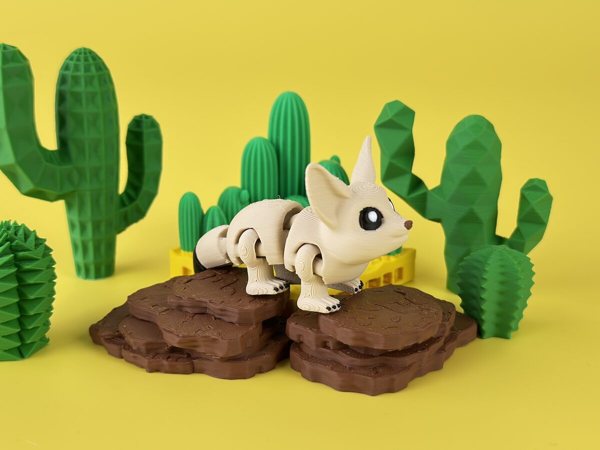 Desert Fennec Fox - Articulated Flexi Figure - thumbnail 2
