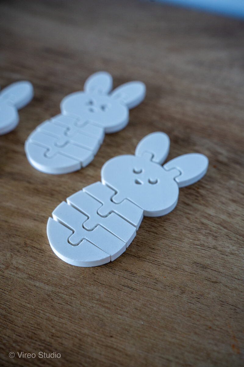 FlexiBuns | Easter Triple-Smile Flexible Bunny Bundle Keychains - thumbnail 4