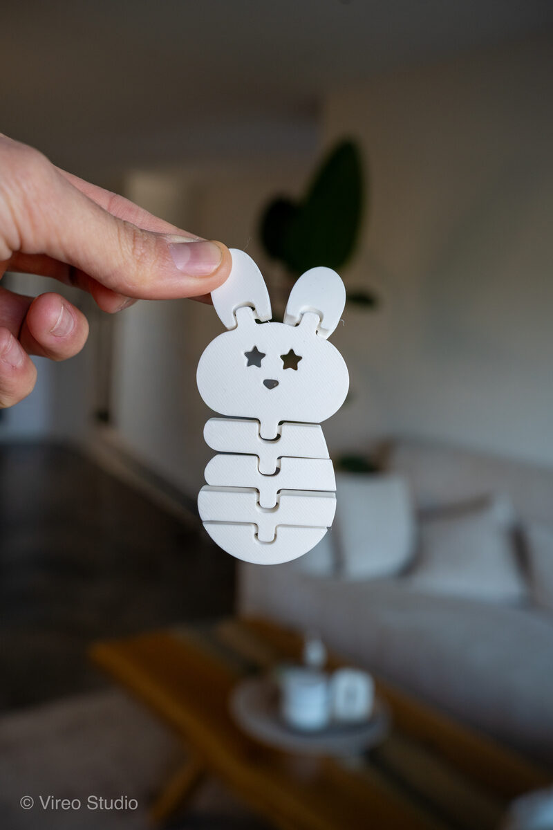 FlexiBuns | Easter Triple-Smile Flexible Bunny Bundle Keychains - thumbnail 5