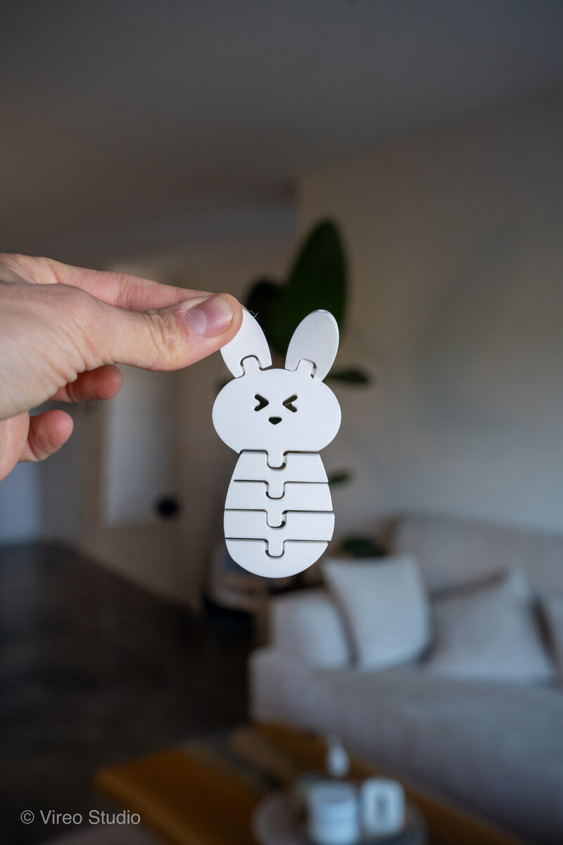 FlexiBuns | Easter Triple-Smile Flexible Bunny Bundle Keychains - thumbnail 6