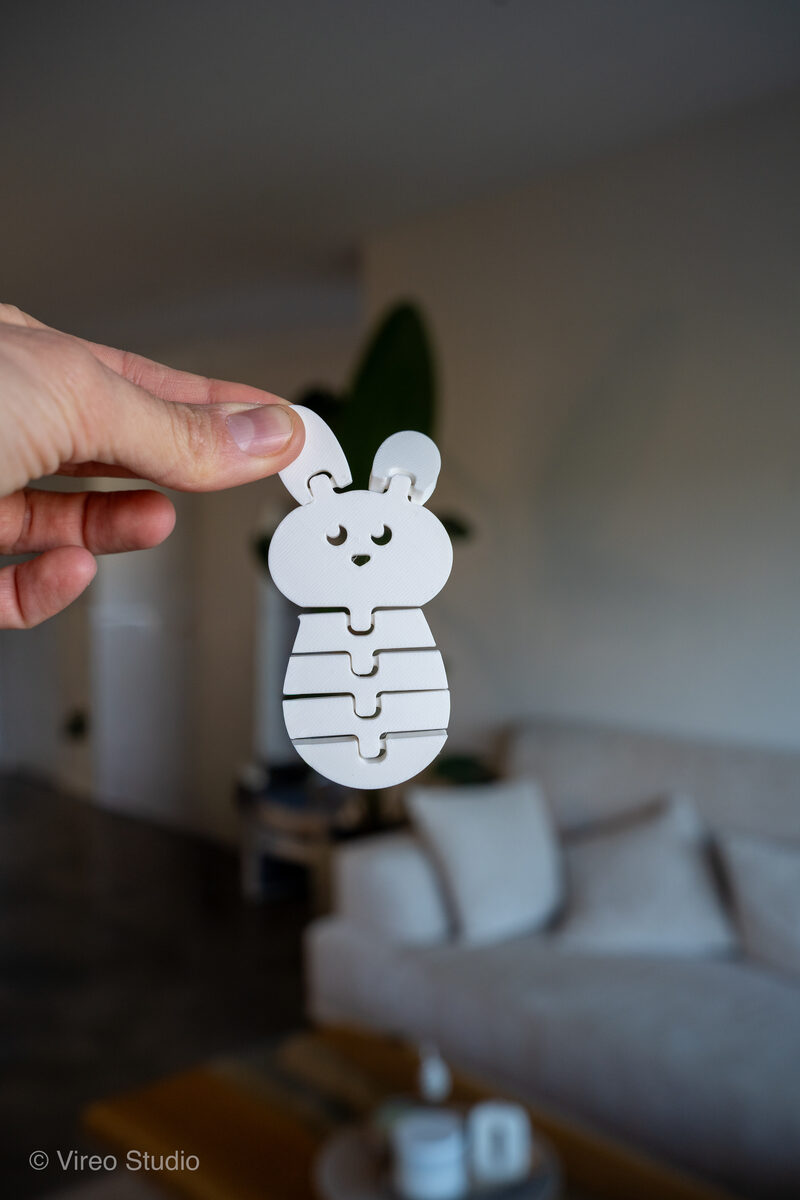 FlexiBuns | Easter Triple-Smile Flexible Bunny Bundle Keychains - thumbnail 7