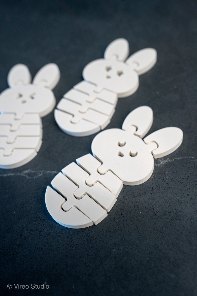 FlexiBuns | Easter Triple-Smile Flexible Bunny Bundle Keychains - thumbnail 8