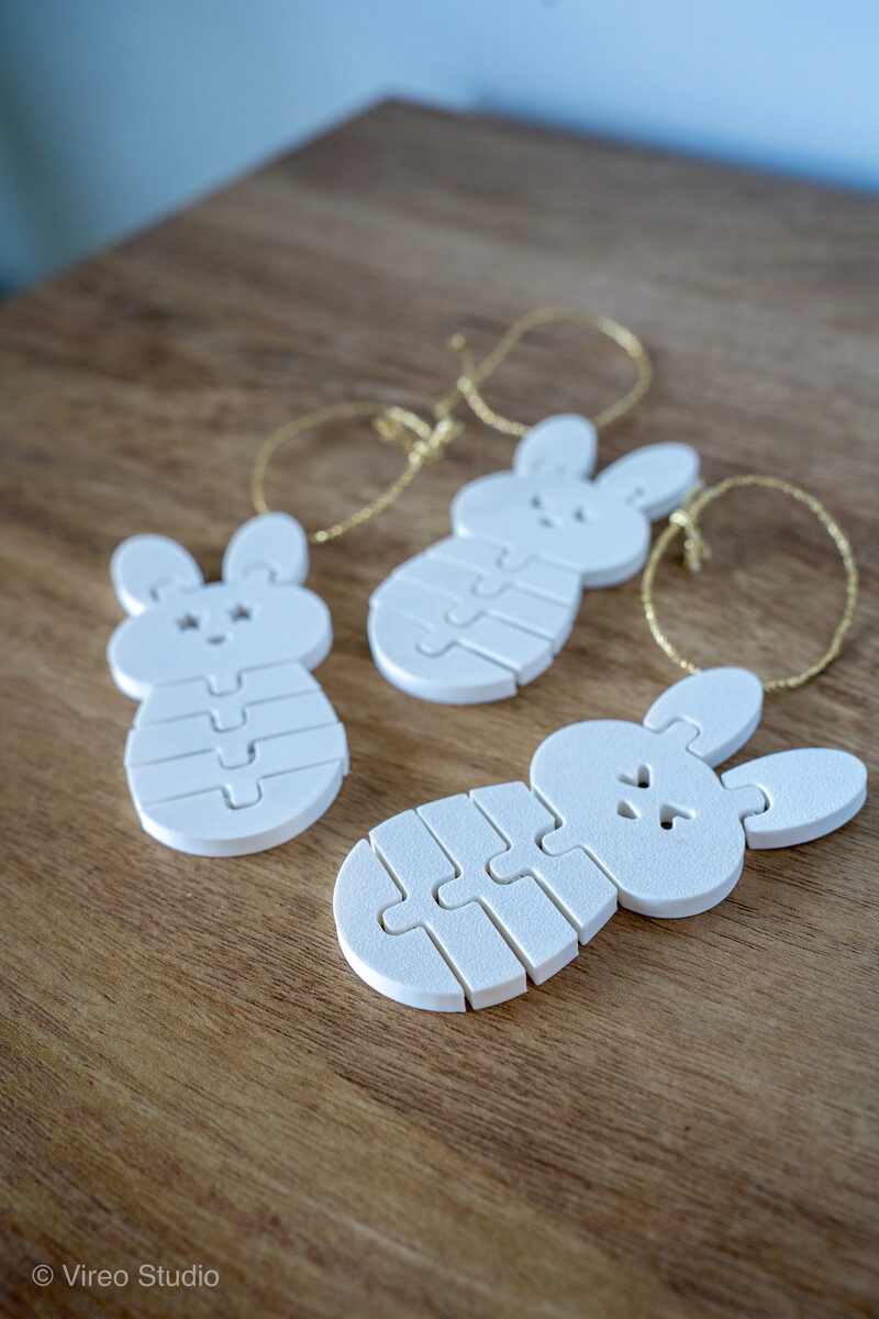 FlexiBuns | Easter Triple-Smile Flexible Bunny Bundle Keychains - thumbnail 12